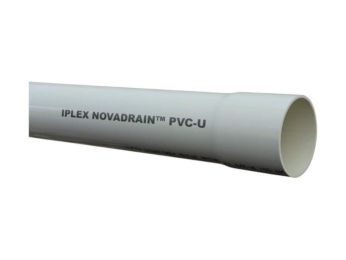 Novadrain PVC U Pipe Socket One End Plain End Iplex NZ